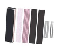 Mobestech 4pcs Guitar Sandpaper with Fingerboard Guards and Leveler Ergonomic Lightweight Design for Fretboard Protection and Precise Fret Sanding Suitable for Beginners and Professionals