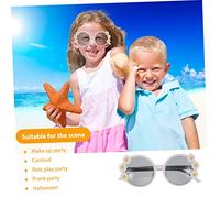 Mobestech 4pcs Hawaii Party Glasses Fashionable Eyewear Decorative Photo Props with Daisy Pineapple Flamingo Summer Theme for Adults