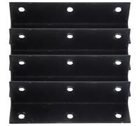 Mobestech 4pcs Heavy Duty Black Iron L Bracket 2mm Thick Right Angle Corner Bracket for Wood Cabinet Shelf Support with 220lb Load Capacity Reliable Modern Design