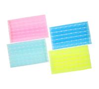 Mobestech 4pcs Long Exfoliating Bath Towel Korean Style Body Scrubber Nylon Washcloth Exfoliating Net Sponge for Shower Bath