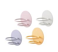 Mobestech 4pcs Makeup Sponge Holder Wall Mounted Rack, Ventilated Carbon Steel Makeup Puff Storage Organiser, Not Easy to Bend Or Break, for Bathroom Or Dressing Table