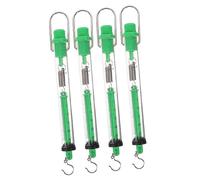 Mobestech 4Pcs Mechanical Spring Scale Set Dual Labeled Newton Meter Cylinder Dynamometer Hook 2.5kg Balance for Classroom and Field Applications