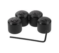 Mobestech 4pcs Metal Guitar Knobs Volume Tone Control Dome Knobs for Jazz Musical Instruments Replacement Parts Guitar Accessories