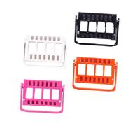 Mobestech 4pcs Nail Drill Bits Holder Organizer with 16 Holes, Practical Pp Material Display Stand for Nail Art, Keeps Desktop Clean and Neat, Creative and Delicate Appearance