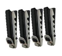 Mobestech 4pcs Professional Guitar Capo Clamp for Acoustic Folk and Classical Guitars and Ukulele Tuning Accessory Black Tone Modified Clip Suitable for Beginner and Experienced Players