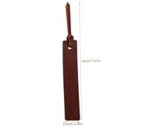 Mobestech 4Pcs PU Leather Bookmarks with Stitched Design Page Markers for School Students and Book Lovers Multi-Color Black Green Brown Easy to Carry and Practical Reading Accessories