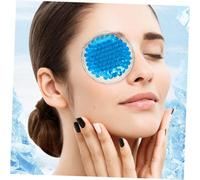 Mobestech 4pcs Reusable Gel Ice Packs Small Round Cold Packs for Eyes and Face Hot and Cold Therapy Beads Portable Relief for Injuries Vibrant Blue Green Pink Yellow