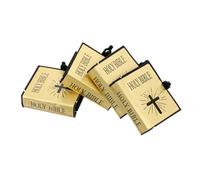 Mobestech 4pcs Scale Dollhouse Furniture Realistic Tiny Books for Decoration and Photography Crafted From Materials