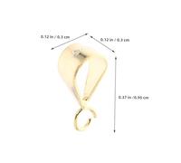 Mobestech 4pcs Sterling Silver Pendant Bails Pinch Clasp Connectors for DIY Jewelry Making Tarnish Resistant Necklace Bail with Unique Bead Design for Secure Pendant Attachment