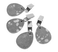 Mobestech 4pcs Teardrop Tablecloth Weights Windproof Clips for Outdoor Picnics Dining Rooms Securely Hold Tablecloths Place for Kitchens and Outdoor Settings