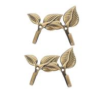 Mobestech 4pcs Vintage Leaf Wall Mount Coat Hooks Antique Finish Wrought Iron Decorative Hangers for Keys Umbrellas Hats Bags Heavy Duty Rustic Storage for Hallway Bathroom Kitchen