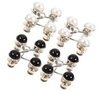 Mobestech 4pcs Waist Tight Tool Adjustable Jean Button Pants Clips for Waist Alloy Plastic Decorative Fashionable Delicate Exterior Workmanship Suitable for Skirts and Beach Coats