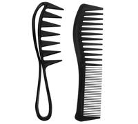 Mobestech 4pcs Wide Tooth Barber Combs Set Plastic Hair Styling Tools for Men and Women Effortless Detangling and Knot Removal for Salon and Home Use