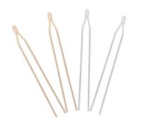 Mobestech 4Pcs Y-shaped Chinese Style Hairpins DIY Hair Stick Accessories for Women Practical Ancient Hair Chopsticks in Gold and Silver for Handmade Headdress Crafting