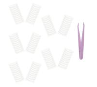 Mobestech 5 Packs Self-Adhesive Nose Strips for Rhinoplasty Shaping, 100 Breathable Nasal Wing Patches per Pack with Tweezers, Contouring Nose Care Stickers for Invisible Nasal Shrink and