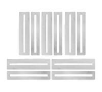 Mobestech 5 Pairs Metal Guitar Fretboard Protectors Curved Fret Shield Pads for Luthier Tools Fret Polishing and Repair Accessories Compatible with Acoustic and Bass Guitars