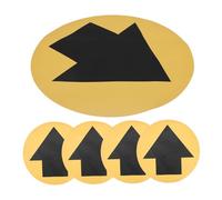 Mobestech 5 Sheets Arrow Directional Floor Decal Social Distancing Sticker Self Adhesive Non Slip Warning Sign for Schools Hospitals Markets and Public Spaces Floor Wall Marking