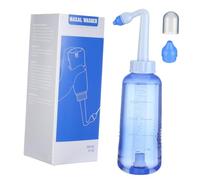 Mobestech 500ml Nasal Cleaning Bottle Plastic Wash Nose Cleaner with Creative Appearance and One-Button Control, 2 Nozzles for Nasal Wash at Home for Adults and