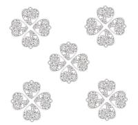Mobestech 50Pcs Classic Alloy Hollow-out Tree Pendants Heart Shaped Adornments for DIY Jewelry Making Zinc Alloy Craft Charms for Bracelets and Necklaces