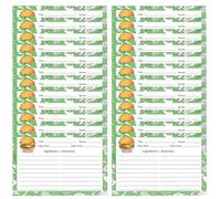 Mobestech 50pcs Kitchen Recipe Cards Kraft Paper with Rounded Corners for Recording Food Cooking Methods, Plenty of Room for Instructions, Smooth Writing, and Sturdy Design for Home