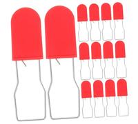 Mobestech 50Pcs Red Security Wire Seal Locks Tamper Seals for Logistics Containers Plastic and Iron Mini Padlocks for Asset Protection