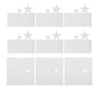 Mobestech 50pcs White Blank Star Cutout Greeting Cards with Envelopes - DIY Holiday Invitation and Birthday Thank You Note Cards for Party and Wedding Use