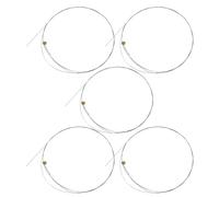 Mobestech 5pcs Acoustic Guitar Steel Strings Set B-2nd String Corrosion Resistant Replacement for Acoustic and Electric Guitars Suitable for Daily Practice and Live Performance