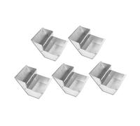 Mobestech 5pcs Bunny Bowls Bunny Feeder Ferret Feeder Trough Food Container Silver