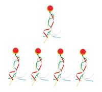Mobestech 5pcs Car Antenna Rainbow Decoration Cute Vehicle Accessory with Ribbon Easy to Install Rainbow Antenna Topper for Cars Trucks and Suvs and Eye-catching Auto Ornament
