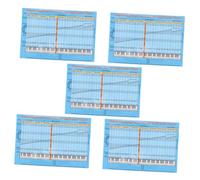 Mobestech 5pcs Detachable Piano Keyboard Stickers with Color-coded Note Labels for Beginners Wide Compatibility Enhanced Music Notation and Effortless Note Recognition Practice Tool