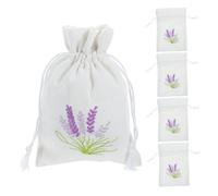 Mobestech 5pcs Lavender Sachet Bags Drawstring Storage Pouches Empty Scented Pouches for Dried Lavender Portable Aroma Bags for Home Decor and Packaging