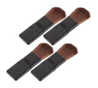 Mobestech 5pcs Mini Travel Makeup Brush Set Portable Small Flat Foundation Blush Brushes Soft Powder Applicators for Precise Daily and Party Cosmetic Application