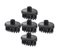 Mobestech 5pcs Plastic Steam Cleaner Brush Heads Replacement Attachments for Handheld Steam Mop Cleaning Scrubber for Kitchen Bathroom Surfaces