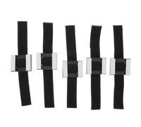 Mobestech 5pcs Small Wireless Microphone Clip Clamp Adjustable Touch Fastener Lavalier Mic Holder Clips for Stand Lapel
