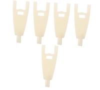 Mobestech 5pcs Toilet Roll Key Roller Towel Key White Easy-to-install Suitable for Office Hotel