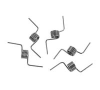 Mobestech 5pcs Universal Refrigerator Door Hinge Spring Replacement, Metal Small Mechanical Torsion Spring with High Torque for Freezer and Fridge, Reliable Alignment Support in Silver