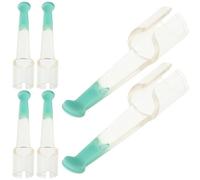 Mobestech 6 Pcs Ear Scoop Replacement Ear Wax Spoon Tips Silicone User-Friendly Versatile Use Heads for Adults at Home and Clinics