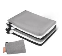 Mobestech 6 Pcs Exfoliating Shower Mitts Bath Gloves for Deep Cleansing and Makeup Removal Soft Fiber Wash Cloths with Hanging Loop Skin-friendly Bath Scrubbers in Multiple Colors for Women