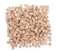 Mobestech 600pcs Natural Pine Wood Cubes Craft Blocks for DIY Projects Showers Puzzle Making Educational Games with Smooth Edges Safe for Creative Exploration