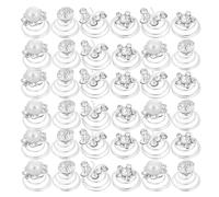 Mobestech 60pcs Coil Spring Hair Clip Rhinestone Flowers and Pearls Spring Hair Clips for Wedding Bridal Party for Women Girls