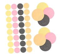 Mobestech 60pcs Compressed Cellulose Facial Sponges Deep Cleansing Soft Round Pads for Makeup Removal and Exfoliating Reusable Washable Spa Face Cleansing Pads Travel-friendly Space Saving