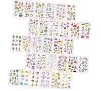 Mobestech 60sheets Body Stickers DIY Temporary Tattoos Cute Kawaii Tattoos Decals for Arm Festival Lover Party Favors