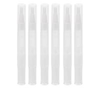 Mobestech 6pcs Empty Lip Gloss Tubes with Brush Tip Portable Cosmetic Pen for Lip Oil and Concealer Lightweight PP Material for Travel and Daily Makeup Use