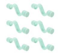 Mobestech 6pcs Flexible Washing Machine Door Prop and Stopper with Magnet for Silent Operation and Odor Prevention, Easy Installation Plastic Holder to Keep Front Loader Washer Door Open