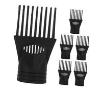 Mobestech 6pcs Hair Dryer Nozzle and Comb Attachment Replacement Accessories for Multiple Styling Techniques Easy Installation for Various Hair Dryer Models Black
