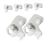 Mobestech 6pcs Miniature Circuit Breaker Safety Buckle with Double Toggle and Single Pole Design Electrical Safety Hasp Latch for Power Isolation and Energy Protection in Electric Cabinets