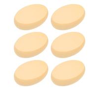 Mobestech 6pcs Oval Makeup Sponges Thick Dual-use Facial Puff for Foundation Compact Powder Application Soft Beauty Sponge for Dry and Wet Use