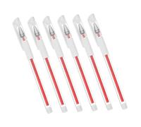 Mobestech 6pcs Waterproof Eyebrow Gel Pen for Precise Makeup Tattoo Marking, Red-safe Beauty Pens for Daily Use and Stage Shows