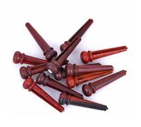 Mobestech 7pcs Acoustic Guitar Bridge Pegs with Colorful Shell Style and Black String Puller Wood Pins for Stable Sound Vibration and Enhanced Volume Fits Standard Folk Guitars