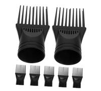 Mobestech 7pcs Hair Dryer Nozzle Comb Attachments Heatproof Styling Tool for Faster Drying Detangling and Precise Hair Styling Blow Dryer Accessory for Home and Salon Use